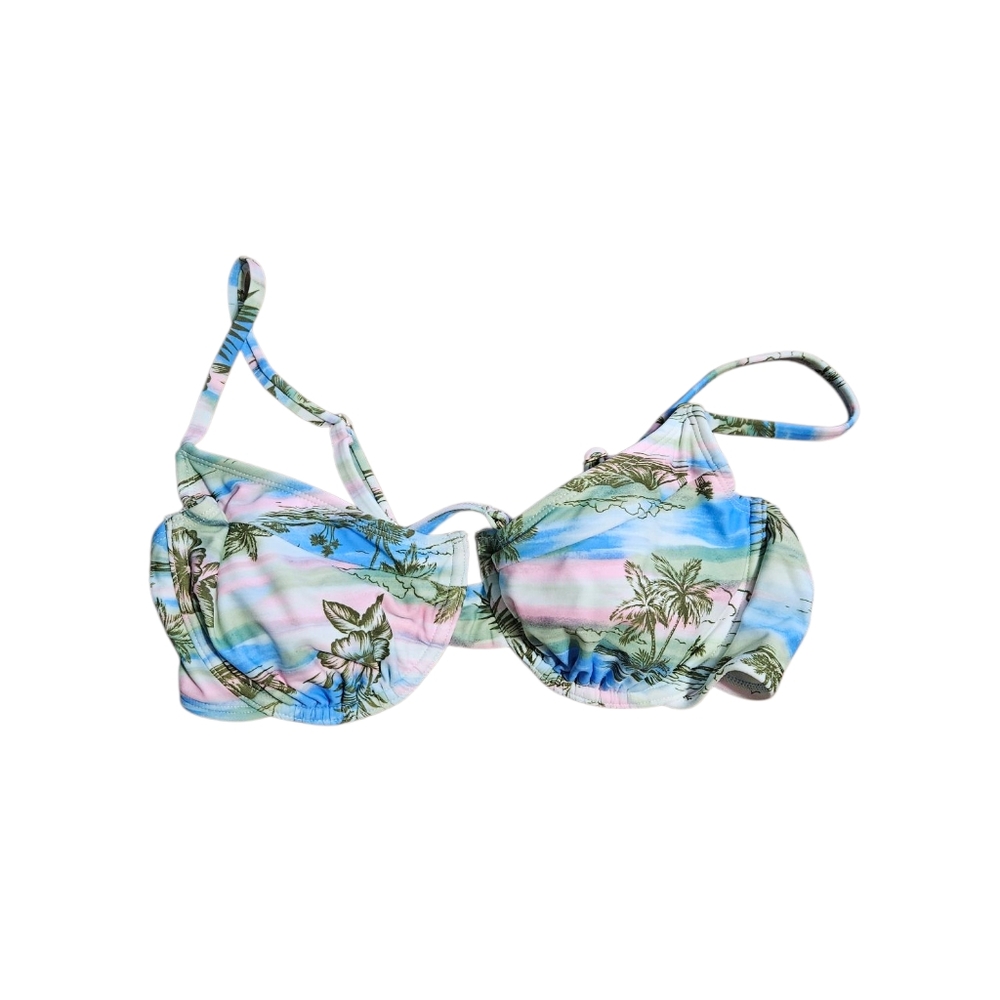 Xhilaration Palm Tree Bikini Top Large